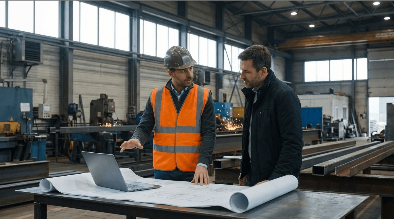 Client enquiry and project brief with Velzon materials desk